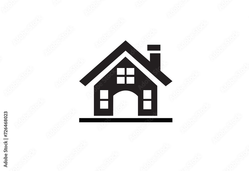 home vector logo simple black and white background home vector logo simple black and white background