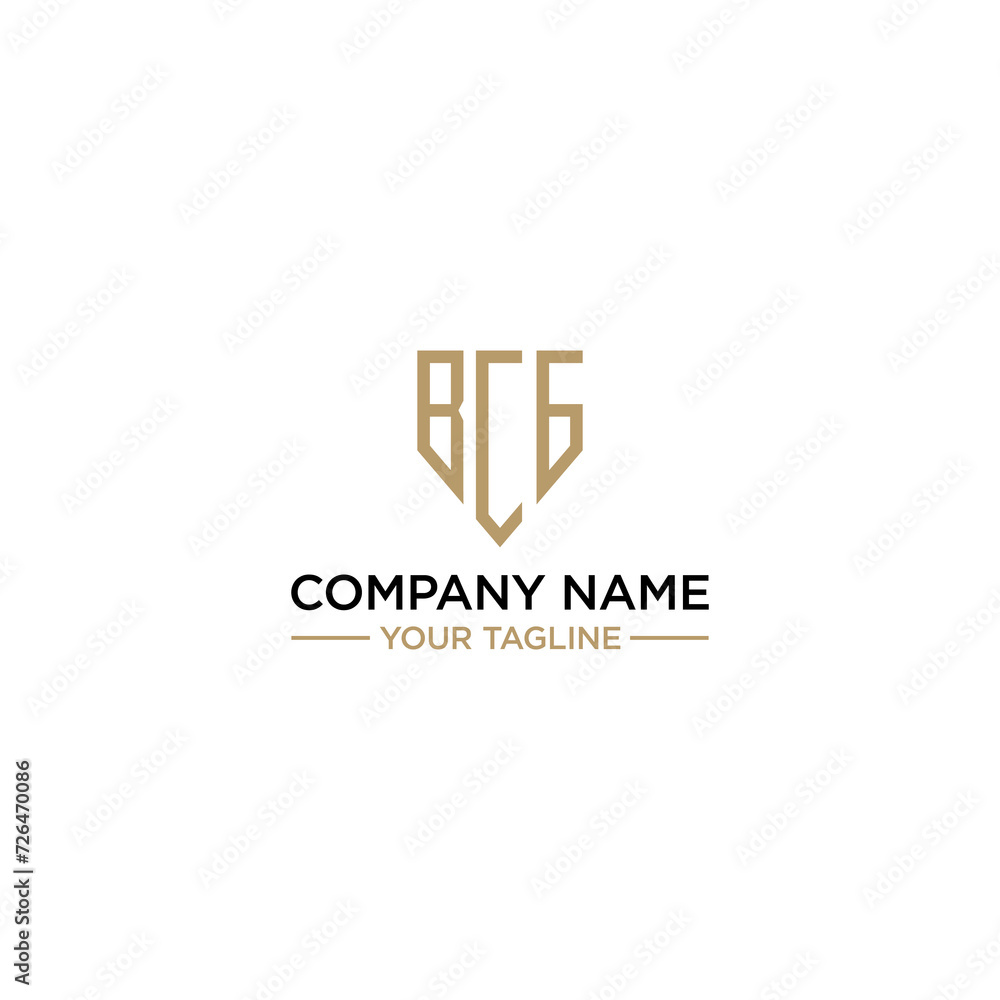 The logo has a legal theme concept with a minimalist design in the form of a shield with the words BCG, suitable for personal branding logos as well as legal lawyers The logo has a legal theme concept with a minimalist design in the form of a shield with the words BCG, suitable for personal branding logos as well as legal lawyers