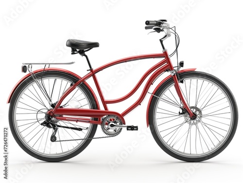 bicycle on a white background