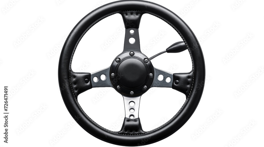 Naklejka premium car wheel isolated on white