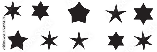 Sparkle vector icons set. Shine symbol illustration. star sign collection.