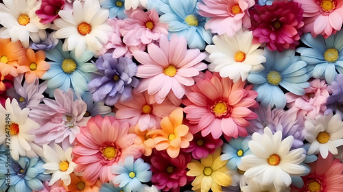 Seamless flower background  colorful flower background