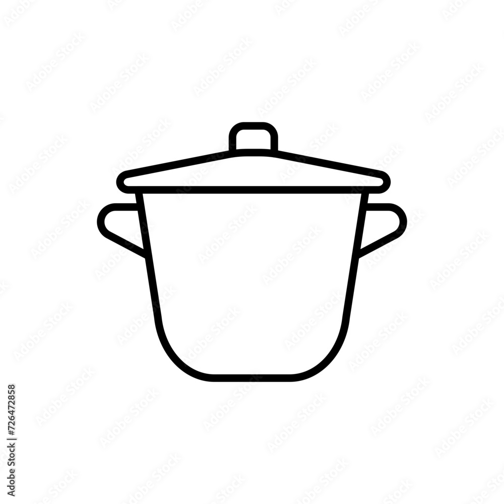 Cooking pan outline icons, minimalist vector illustration ,simple transparent graphic element .Isolated on white background Cooking pan outline icons, minimalist vector illustration ,simple transparent graphic element .Isolated on white background