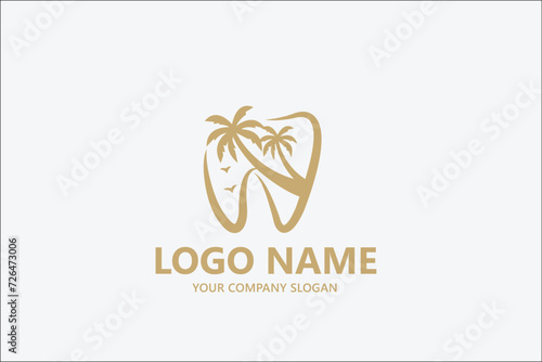 Dental Lake Mountain logo vector