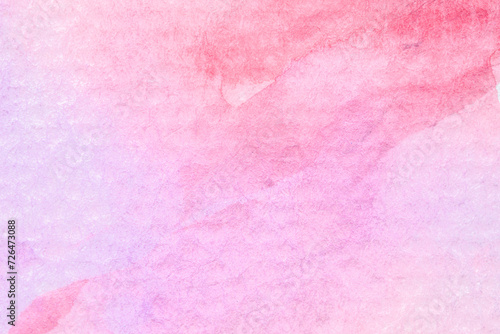 Abstract art background light pink and coral colors. Watercolor painting.
