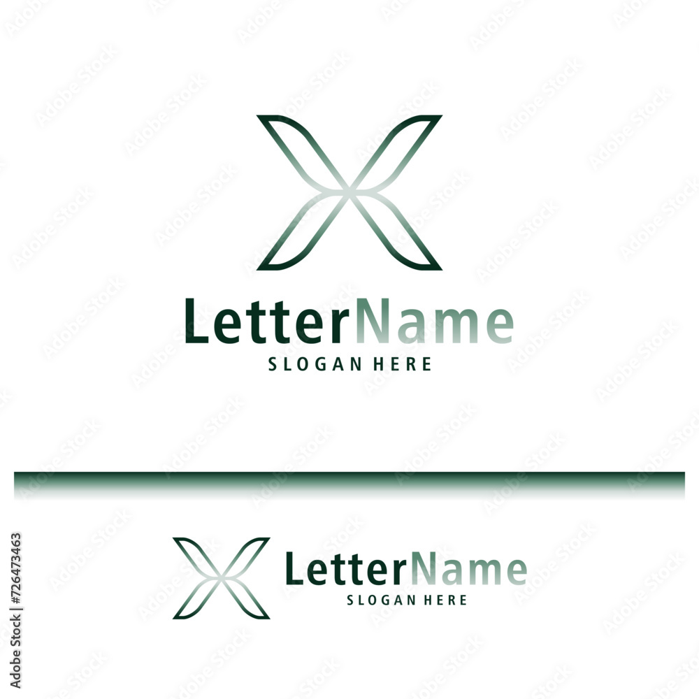 Modern letter X logo design vector. Creative X logo concepts template Modern letter X logo design vector. Creative X logo concepts template