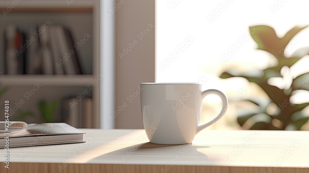 Peaceful Pause with Coffee and a Good Book - Generative AI Peaceful Pause with Coffee and a Good Book - Generative AI