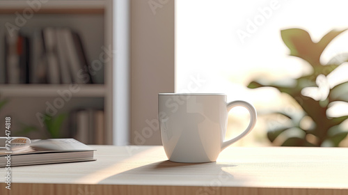 Peaceful Pause with Coffee and a Good Book - Generative AI © Zeynep