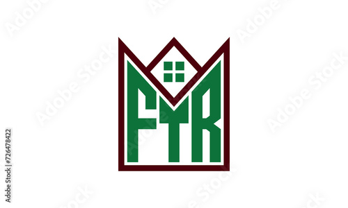 FTR initial letter real estate builders logo design vector. construction ,housing, home marker, property, building, apartment, flat, compartment, business, corporate, house rent, rental, commercial photo