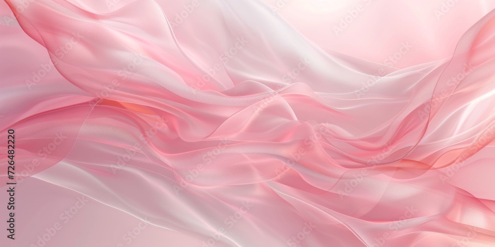 Abstract pastel pink swirls background in soft shades of pink, red, and white