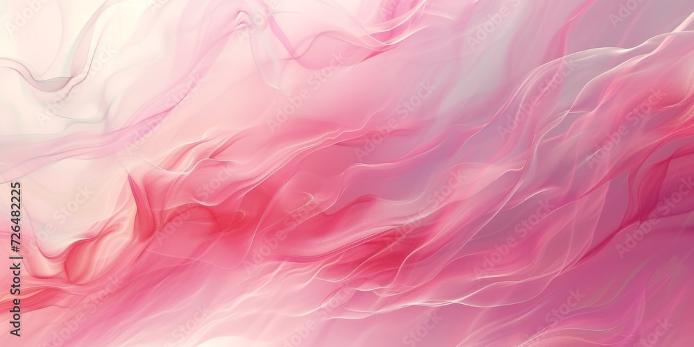 Elegant wavy texture in varying shades of pink with sparkling highlights creates a fluid, soft-focused background