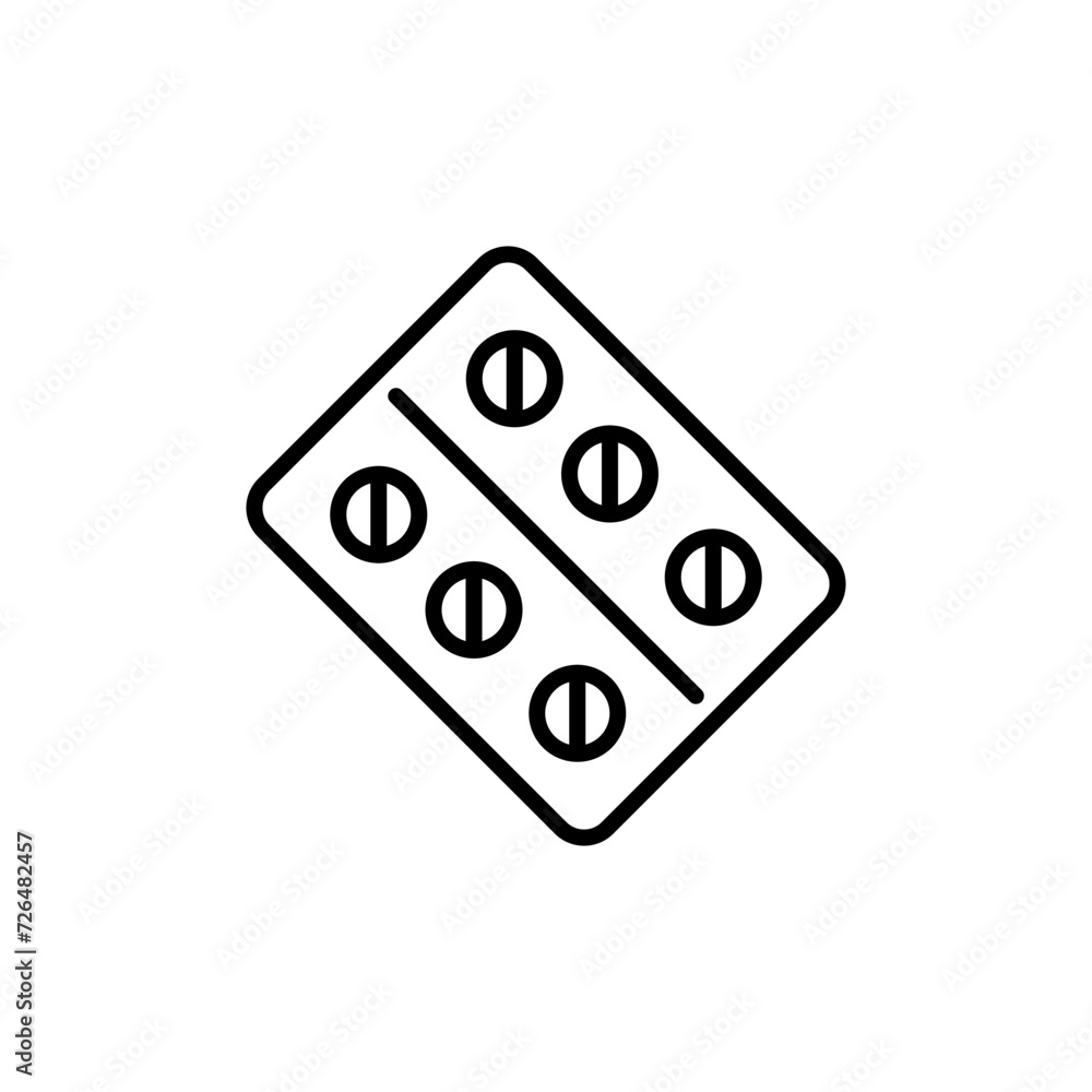 Pill tablet outline icons, minimalist vector illustration ,simple transparent graphic element .Isolated on white background Pill tablet outline icons, minimalist vector illustration ,simple transparent graphic element .Isolated on white background