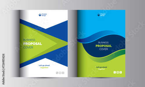 Business Proposal Catalog Cover Design Template Concepts