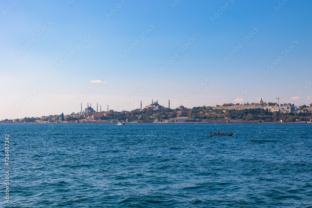 Istanbul view. Historical peninsula of Istanbul at daytime.