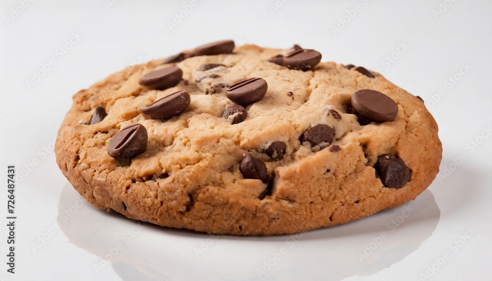 Chocolate chip cookie. Sweet and tasty food. Isolated on white Chocolate chip cookie. Sweet and tasty food. Isolated on white
