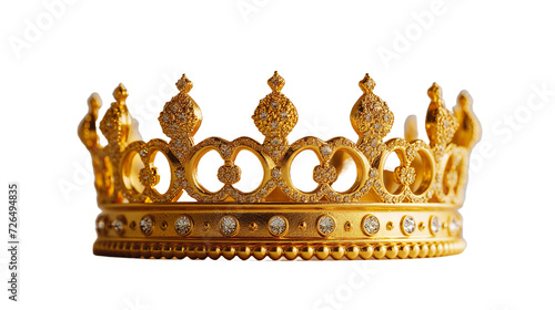 golden crown isolated photo