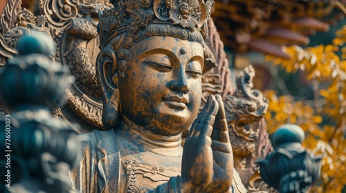 Buddha statue. The concept of Buddhism. © Sina