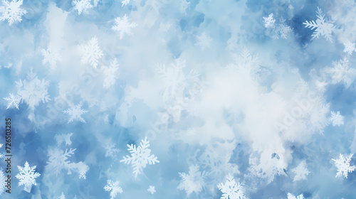 Snowflake background  snowflake border  winter holiday background  soft colors and dreamy atmosphere