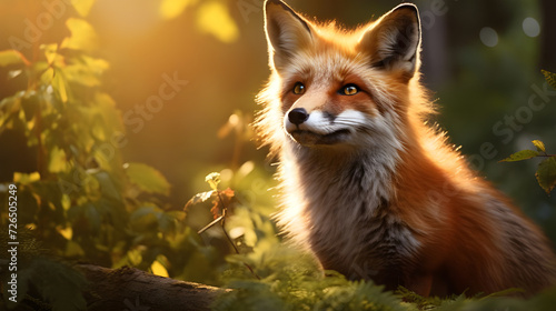 red fox in the wild