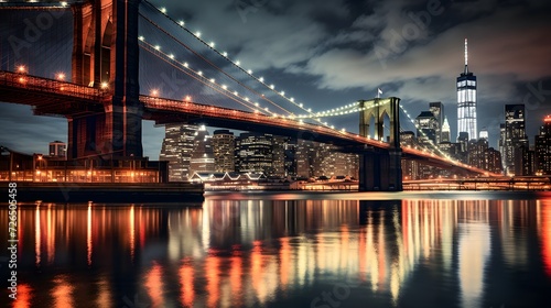 brooklyn bridge night exposure 