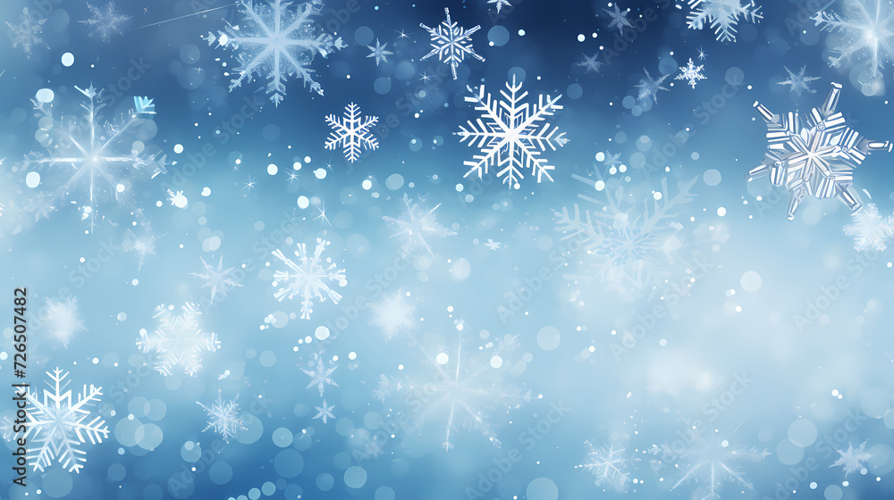 Snowflake background, snowflake border, winter holiday background, soft colors and dreamy atmosphere Snowflake background, snowflake border, winter holiday background, soft colors and dreamy atmosphere