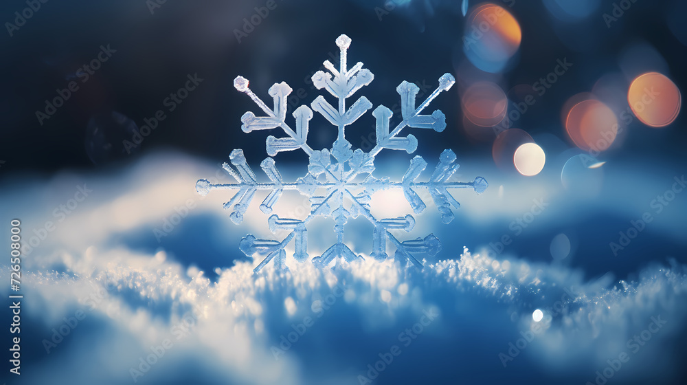 Beautiful winter Christmas glowing background with falling snowflakes, winter background Beautiful winter Christmas glowing background with falling snowflakes, winter background