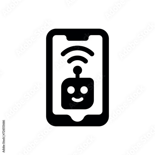 hand phone icon vector illustration