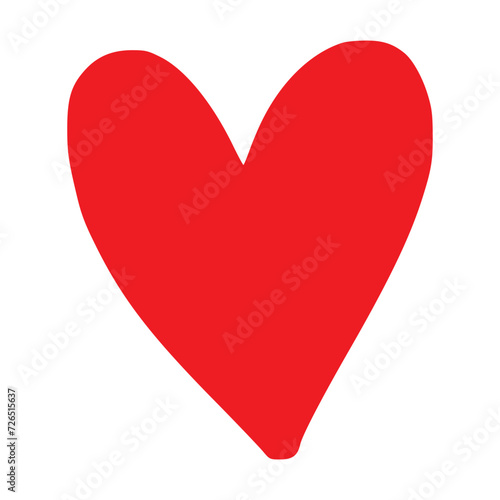 Red Heart icon. Line heart shape. Simple heart icon. Vector set of love symbols. Red hearts collection isolated on transparent background