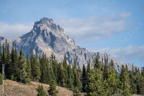 Fototapeta Naklejka Na Ścianę i Meble -  Beautiful landscape view of the Teton Mountain Range in Grand Teton National Park, Wyoming