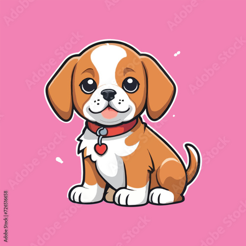 vector of cute puppy  cute pet