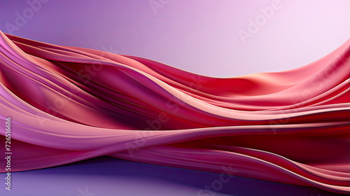Fluid Pink Curvature Abstract