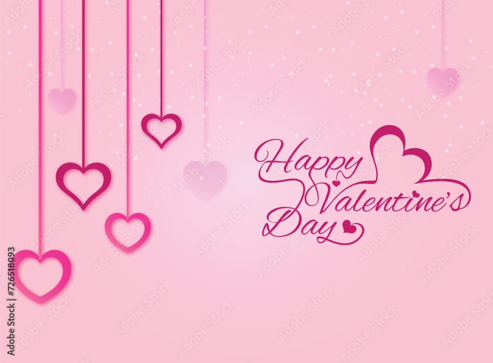a vector template of valentines day background design or post design