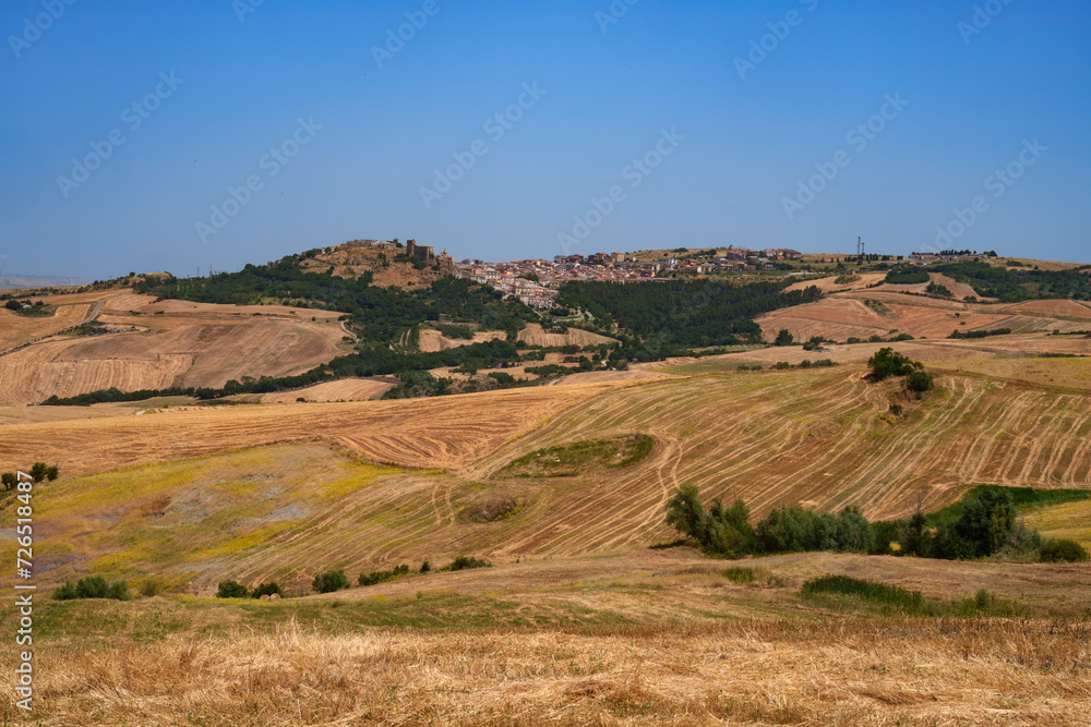 Fototapeta premium Country landscape near Lacedonia, Campania, Italy