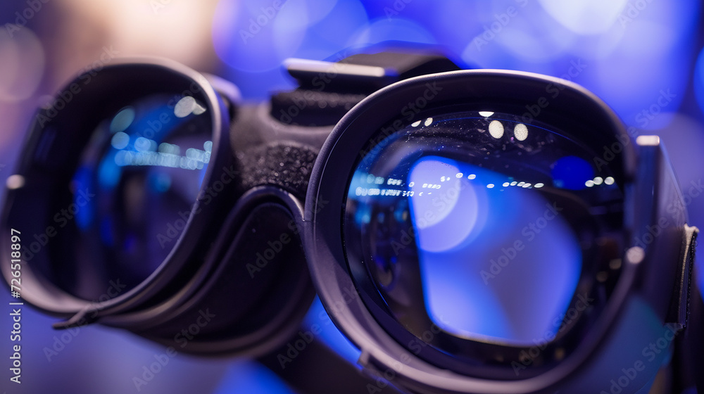 Extreme close-ups of virtual reality headset details Extreme close-ups of virtual reality headset details