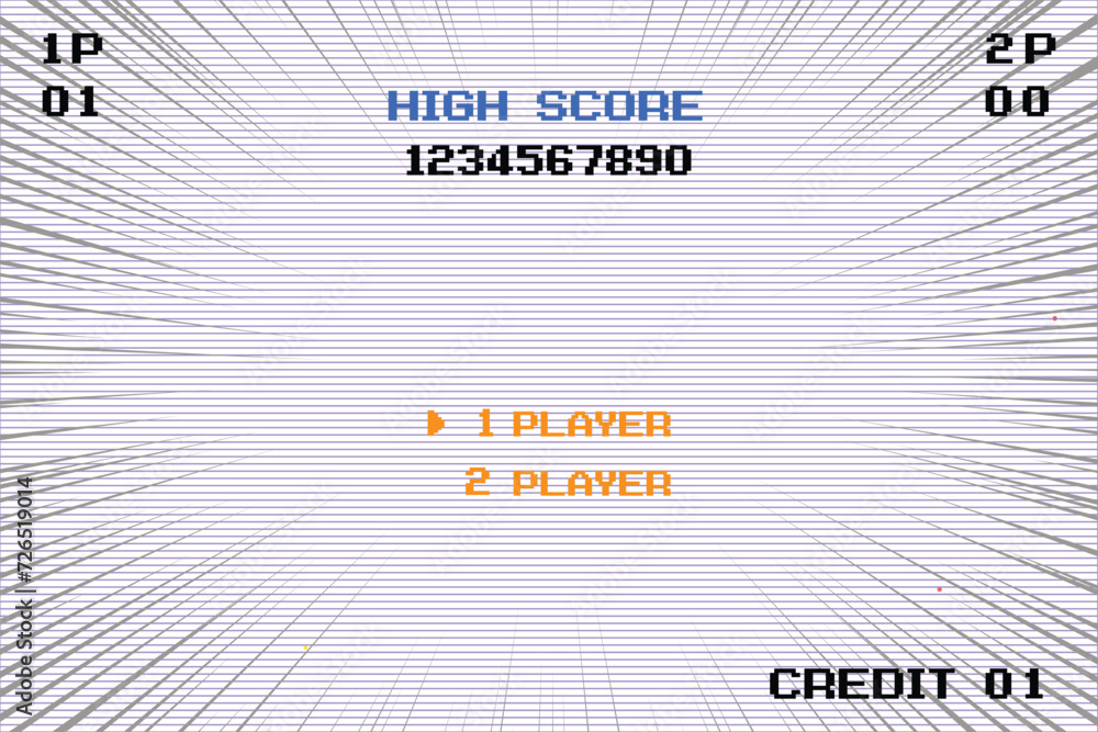Player .pixel art .8 bit game. retro game. for game assets in vector ...
