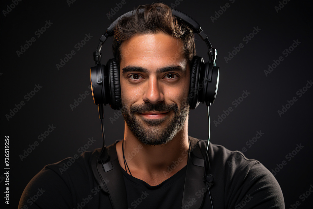 Modern radio station studio online live on air broadcasting storytelling news media Generative AI Modern radio station studio online live on air broadcasting storytelling news media Generative AI