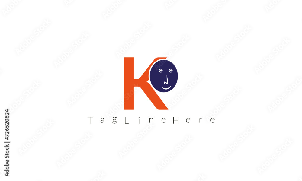 K kids concept vector illustration icon design. K kids concept vector illustration icon design.