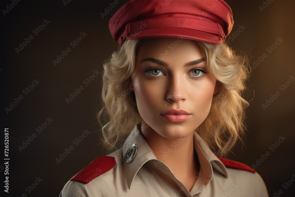 Export postal worker standing workplace delivery center Generative AI picture Export postal worker standing workplace delivery center Generative AI picture