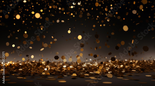gold confetti background ramadan 3d background