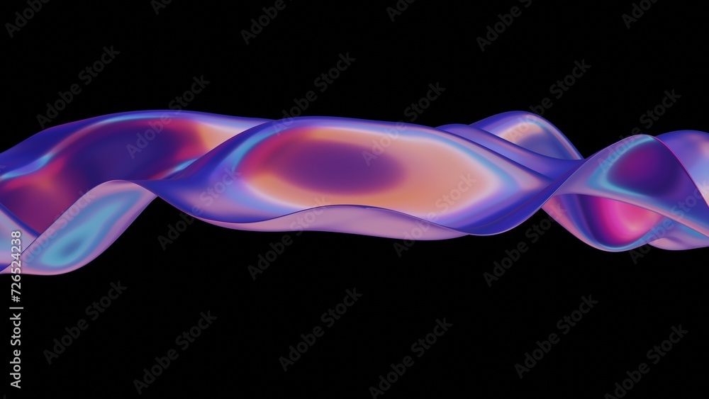 Fototapeta premium A 3D holographic background for design, featuring a with a futuristic, visually engaging aesthetic