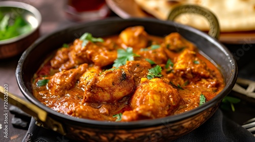 Spicy Indian chicken dish.