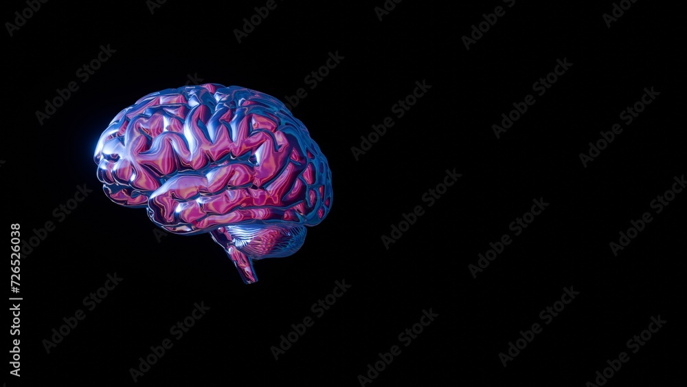 3D holographic brain with various colors and an intriguing image, creating a captivating and dynamic visual representation. 3D holographic brain with various colors and an intriguing image, creating a captivating and dynamic visual representation.