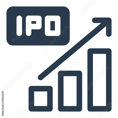 Successful Initial Public Offering Strategies Vector Icon Illustration