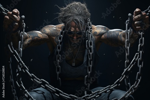 Man With Chain Around His Neck © Vit