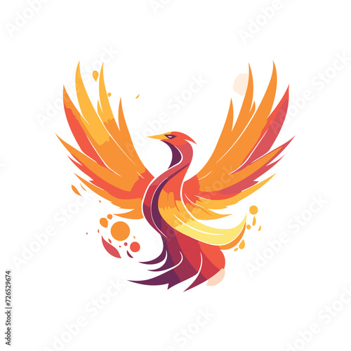 Eagle vector logo template. Bird icon. Flying bird logo.