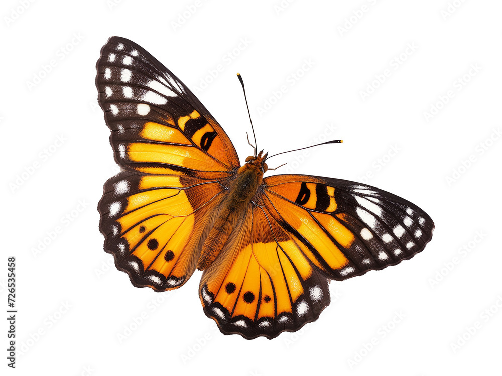 Fototapeta premium Viceroy butterfly isolated on transparent or white background, png