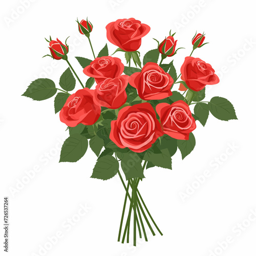 Bouquet of red roses