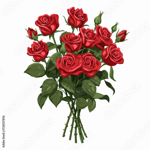 Bouquet of red roses