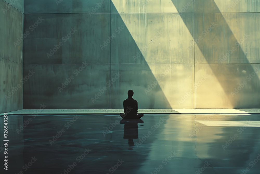 Person Meditating in Sunlit Minimalist Space
Person Meditating in Sunlit Minimalist Space