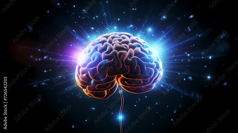 Abstract human brain or light bulb, creative PPT background Abstract human brain or light bulb, creative PPT background